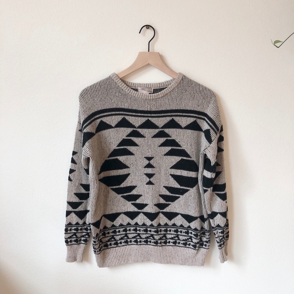 Forever 21 Tribal Pattern Sweater